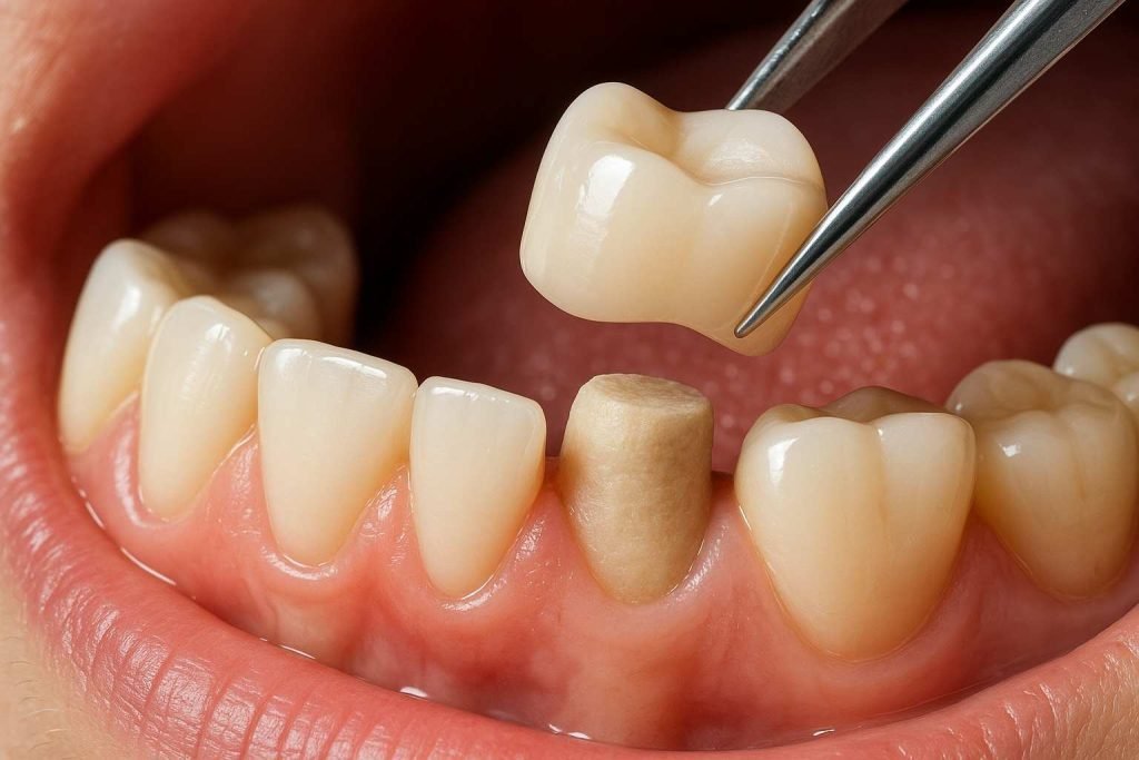 Same-Day Zirconia Crowns in Keller, TX — anatomical illustration