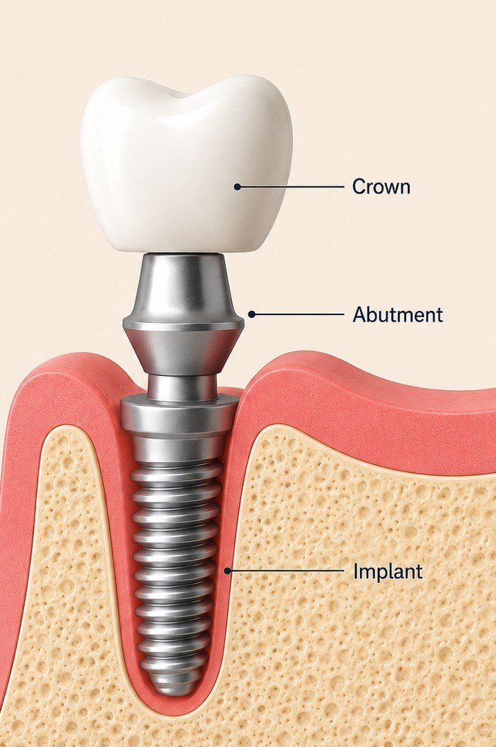 Dental Implants in Keller, TX — anatomical illustration